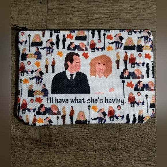 Handbags - 3/$25 When Harry Met Sally Makeup Bag